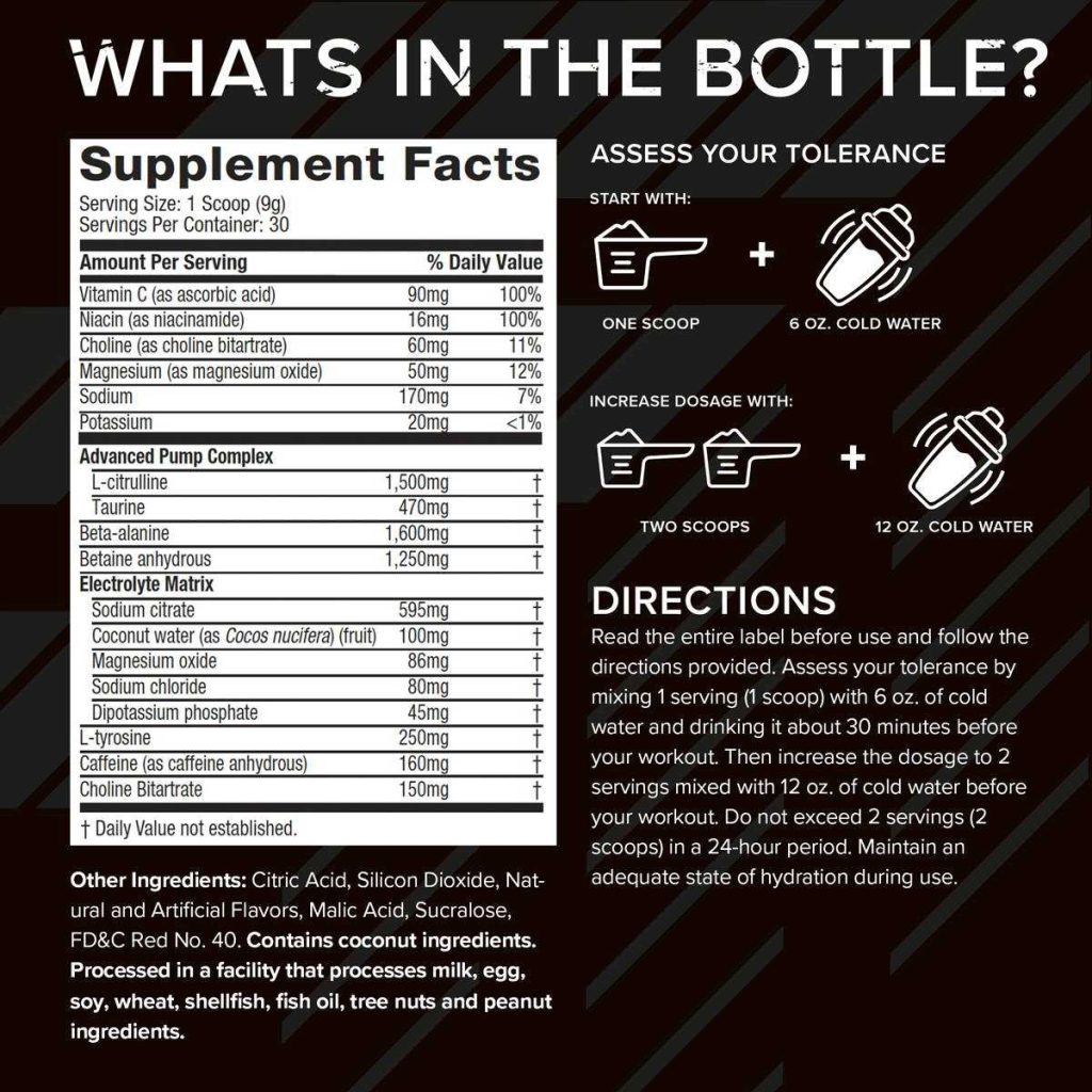 How Many Calories In Six Star Pre Workout Nutritional Info