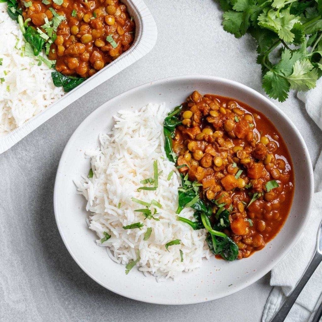 Chickpea And Spinach Curry With Basmati Rice Recipe
