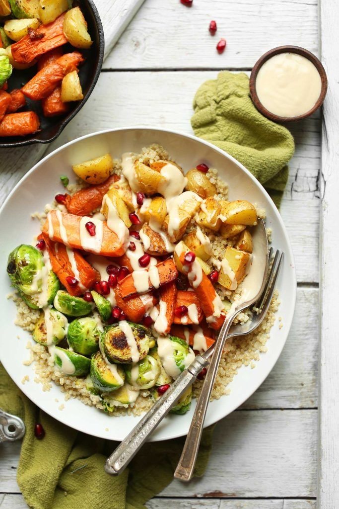 Quinoa And Roasted Vegetable Bowls For Easy Lunches