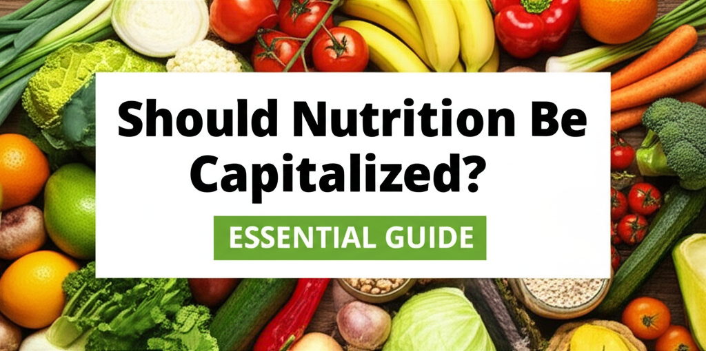 Generate a high-quality, relevant image prompt for an article about: Should Nutrition Be Capitalized