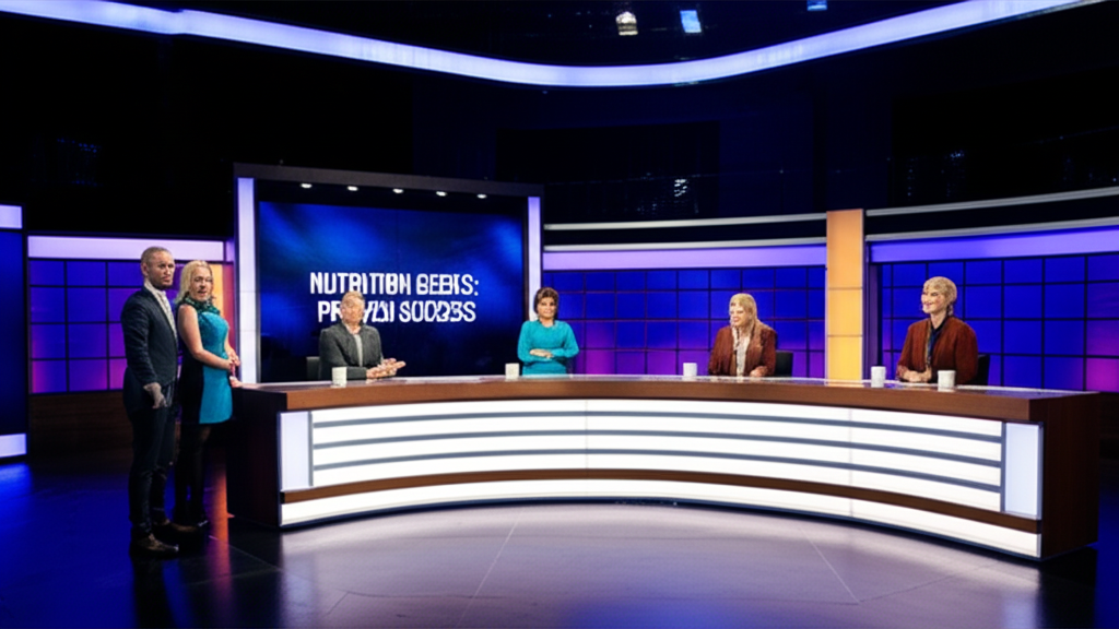 Generate a high-quality, relevant image prompt for an article about: Nutrition Geeks On Dragons Den: