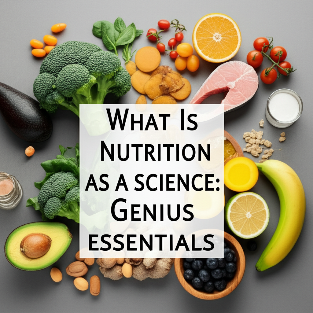 Generate a high-quality, relevant image prompt for an article about: What Is Nutrition As A Science: