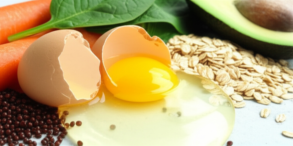 Generate a high-quality, relevant image prompt for an article about: Where Is The Nutrition In An Eg