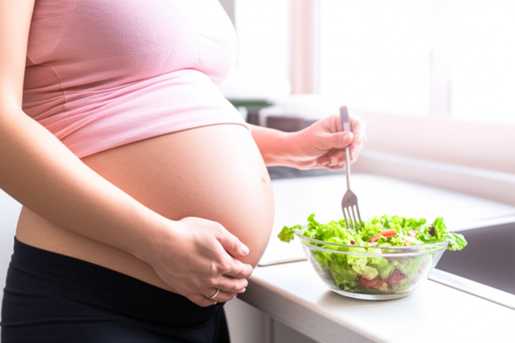Generate a high-quality, relevant image prompt for an article about: Why Weight Loss During Pregnanc