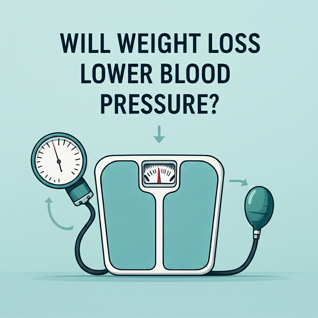 Generate a high-quality, relevant image prompt for an article about: Will Weight Loss Lower Blood Pr