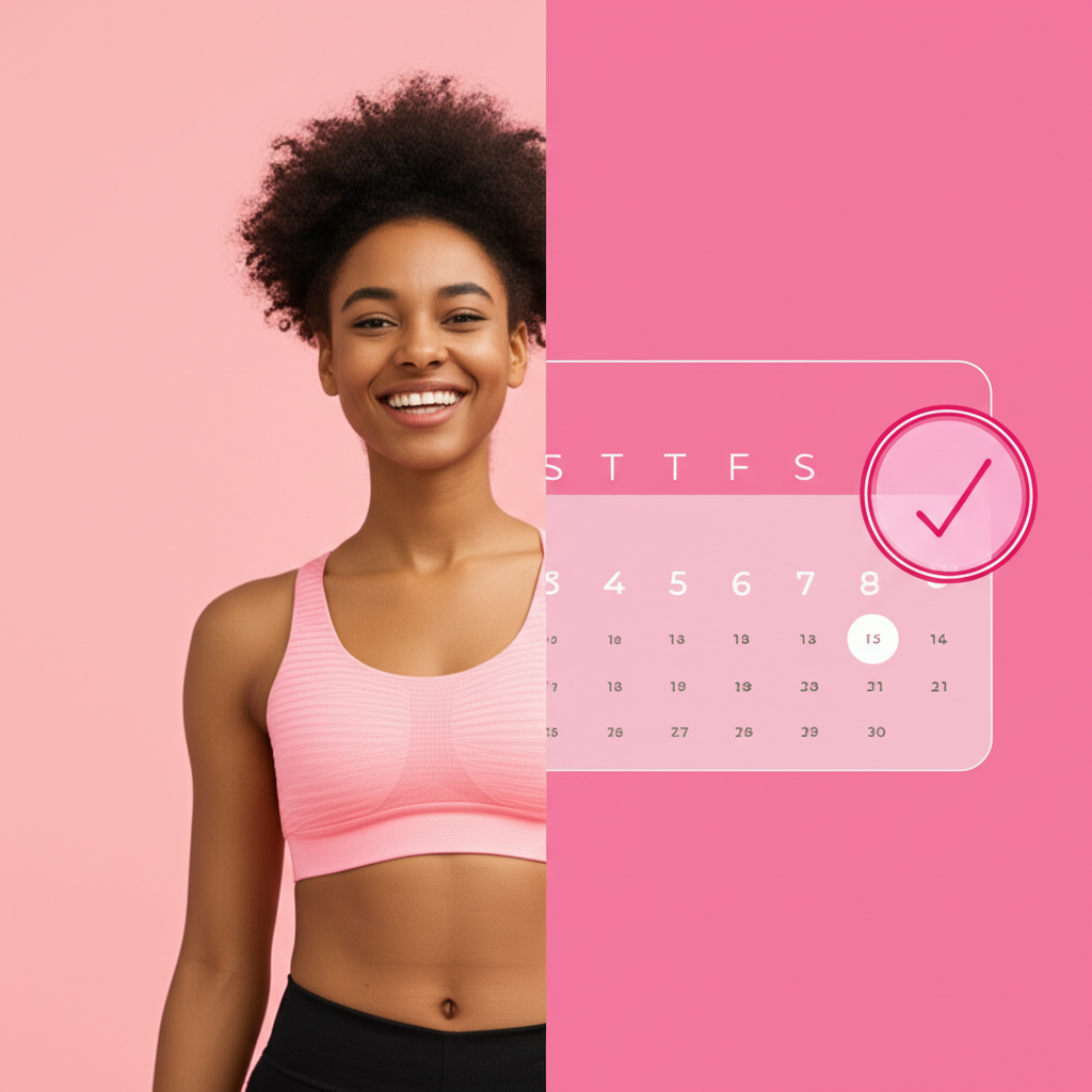 Generate a high-quality, relevant image prompt for an article about: Weight Loss & Period: Stunning