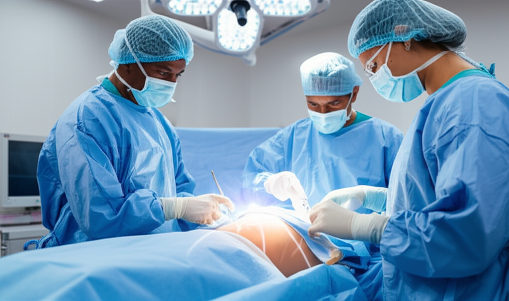 Generate a high-quality, relevant image prompt for an article about: Weight Loss Surgery: Effortless