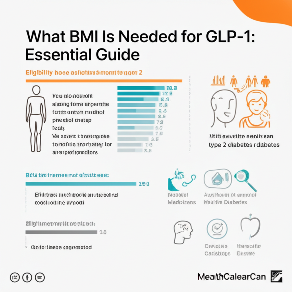 Generate a high-quality, relevant image prompt for an article about: What BMI Is Needed for GLP-1: E