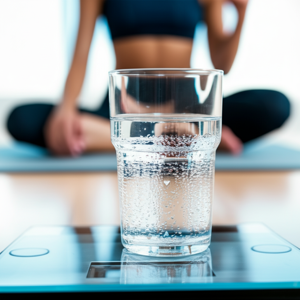 Generate a high-quality, relevant image prompt for an article about: Does Drinking Water Help You Lo