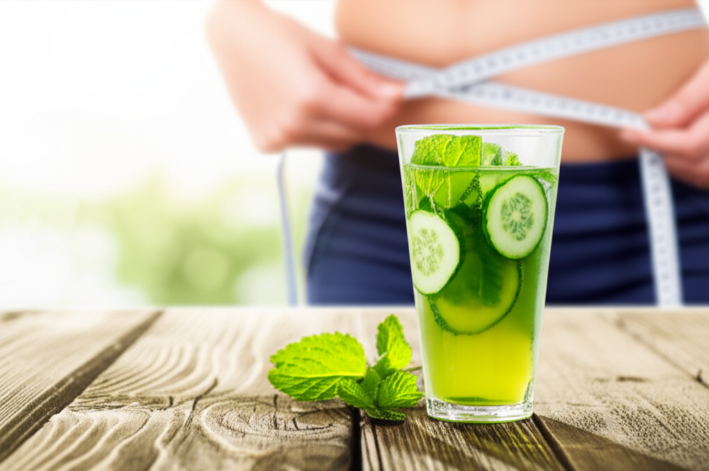 Generate a high-quality, relevant image prompt for an article about: What Drink Burns Most Belly Fat