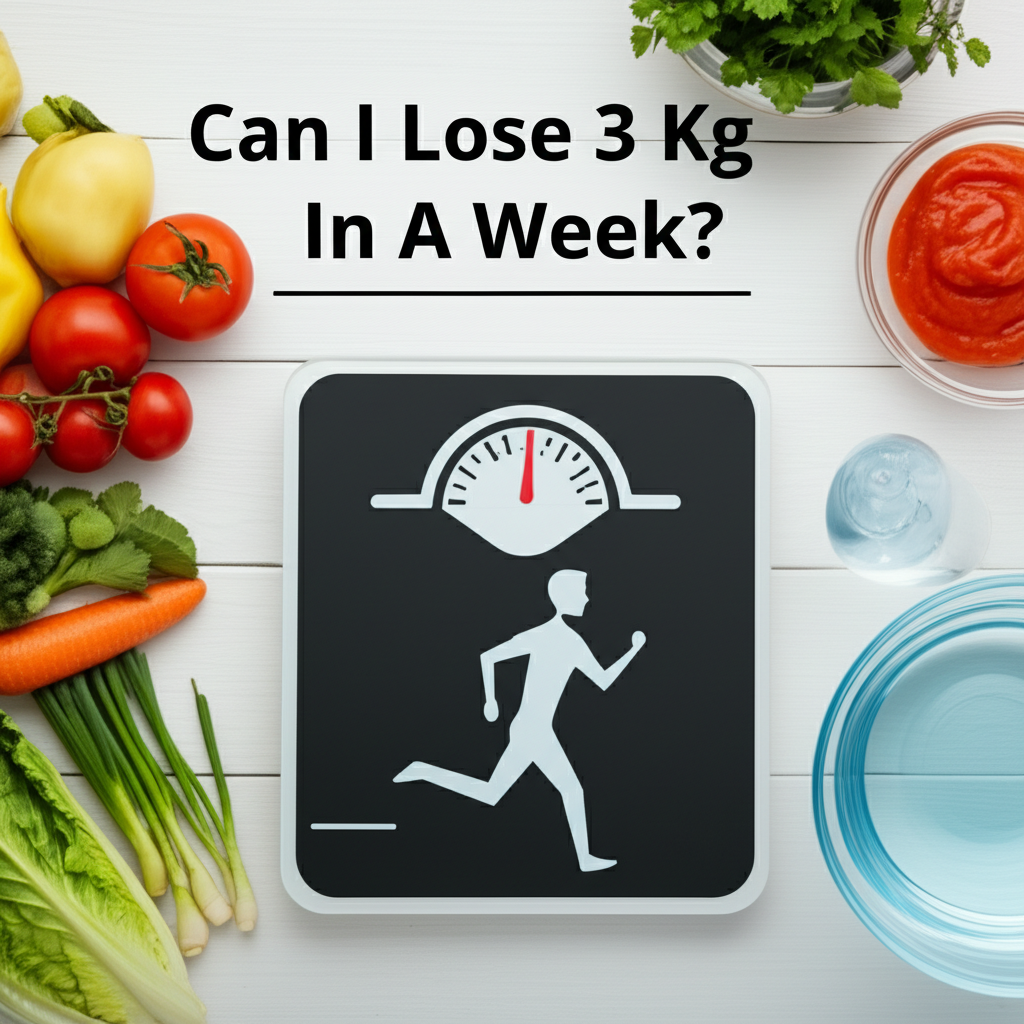 Generate a high-quality, relevant image prompt for an article about: Can I Lose 3 Kg In A Week? Esse