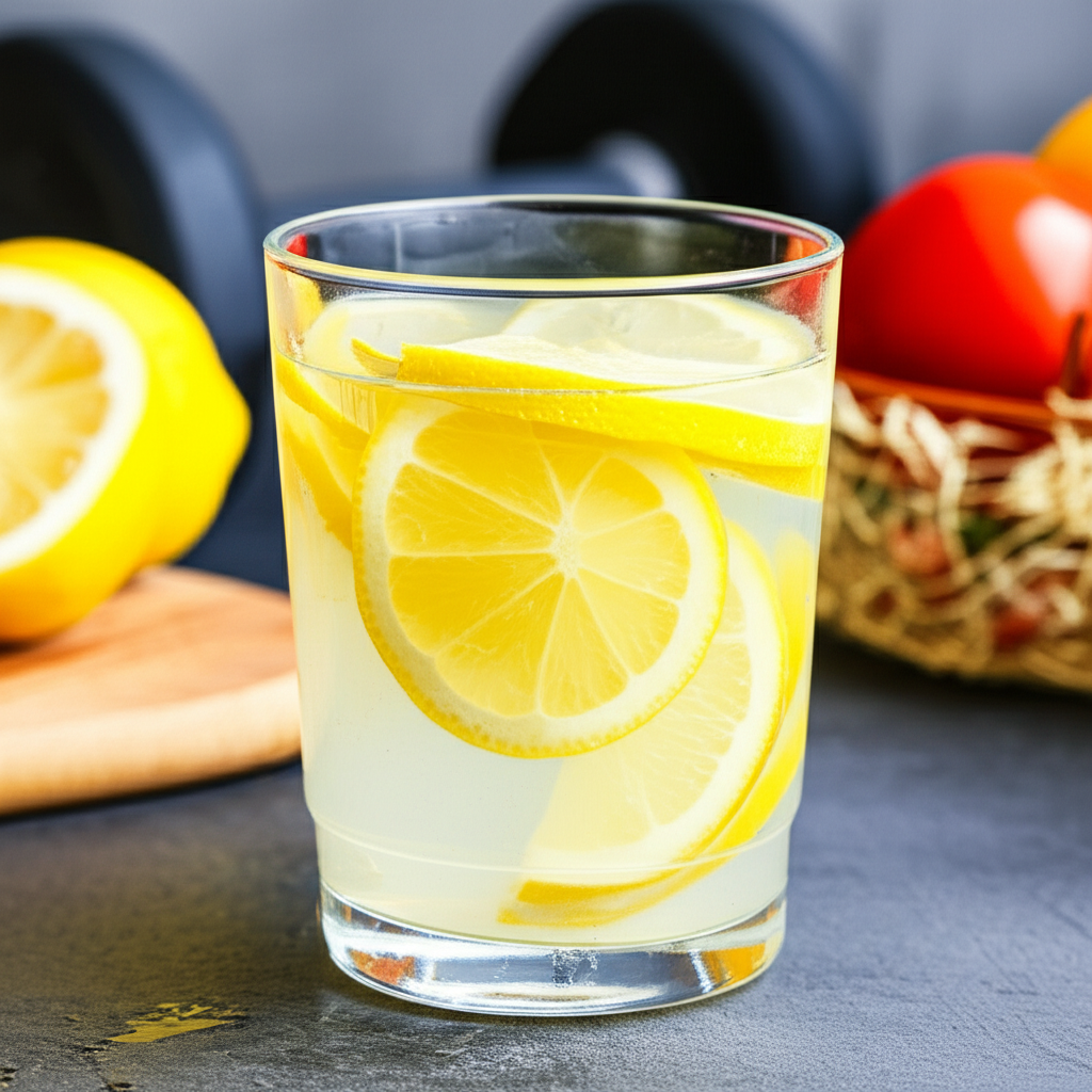 Generate a high-quality, relevant image prompt for an article about: Does Lemon Water Burn Belly Fat