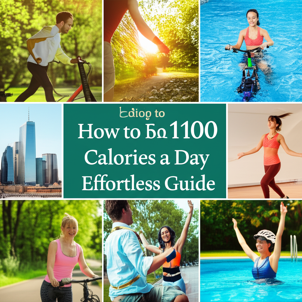 Generate a high-quality, relevant image prompt for an article about: How to Burn 1000 Calories a Day