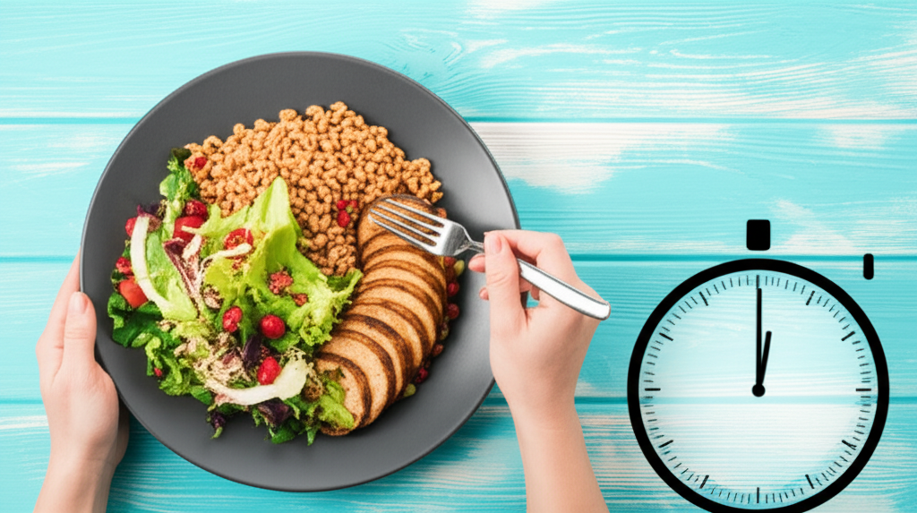 Generate a high-quality, relevant image prompt for an article about: Best Time to Eat for Weight Los