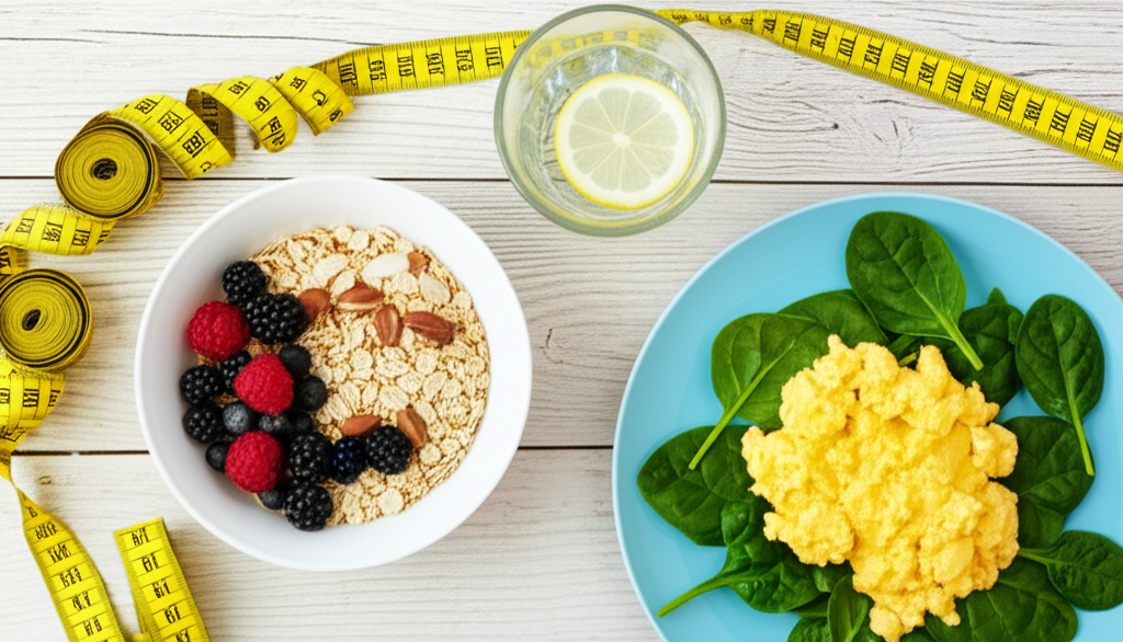 Generate a high-quality, relevant image prompt for an article about: What to Eat in Breakfast for We