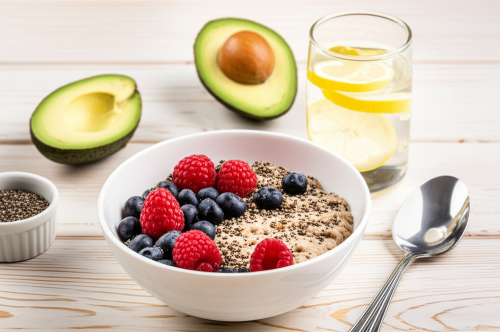 Generate a high-quality, relevant image prompt for an article about: What to Eat in Breakfast for We