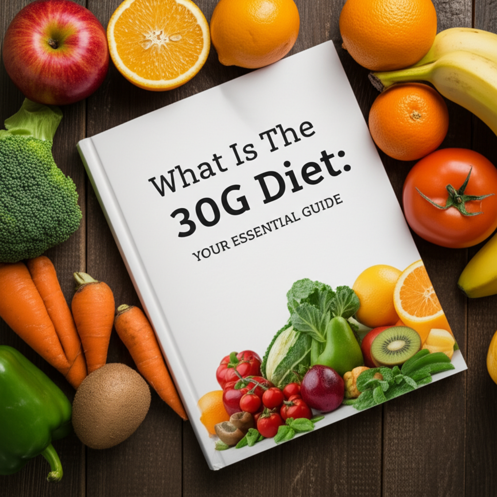 Generate a high-quality, relevant image prompt for an article about: What Is The 30g Diet: Your Esse