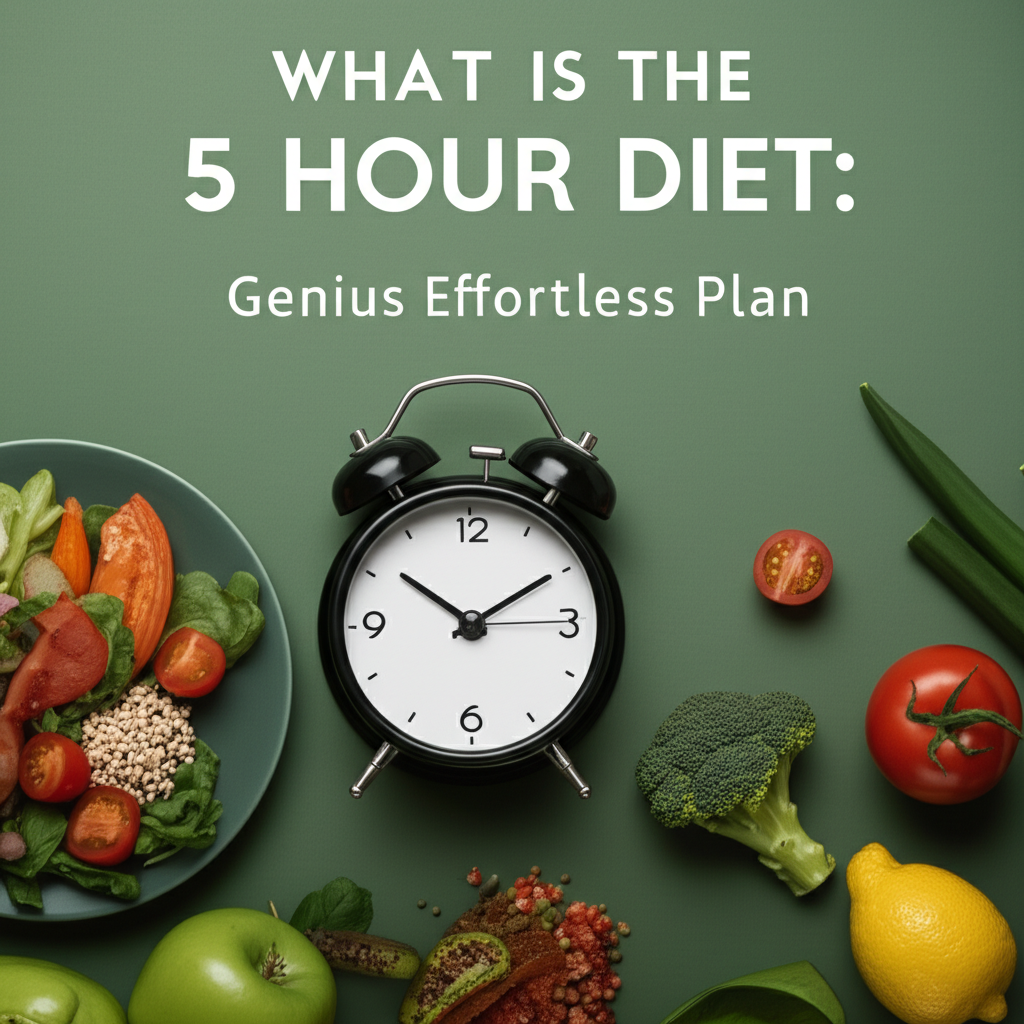 Generate a high-quality, relevant image prompt for an article about: What Is The 5 Hour Diet: Genius