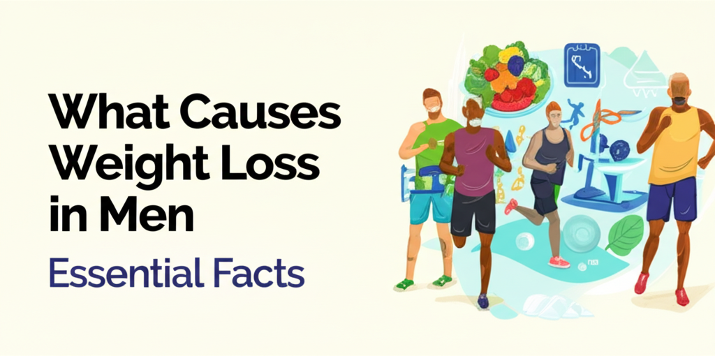 Generate a high-quality, relevant image prompt for an article about: What Causes Weight Loss in Men: