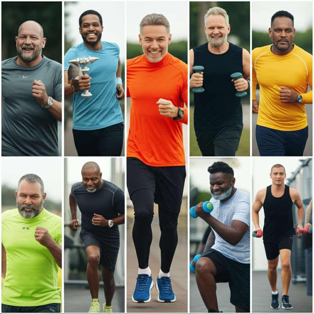 Generate a high-quality, relevant image prompt for an article about: Over 40 Weight Loss Men: Essent