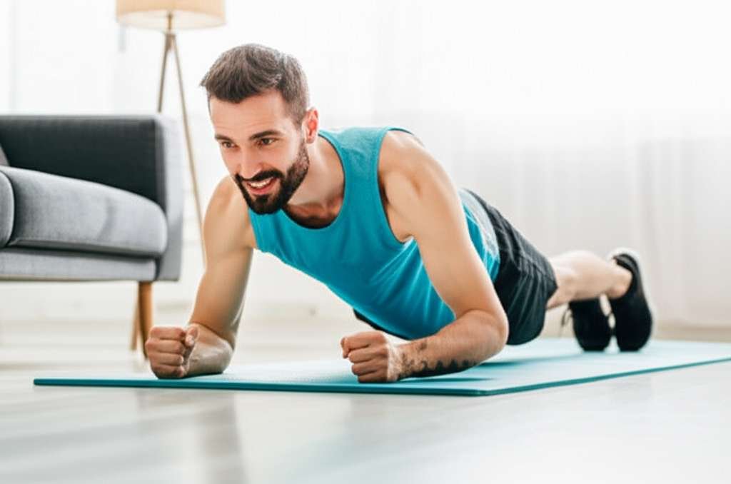 Generate a high-quality, relevant image prompt for an article about: Home Exercises For Weight Loss