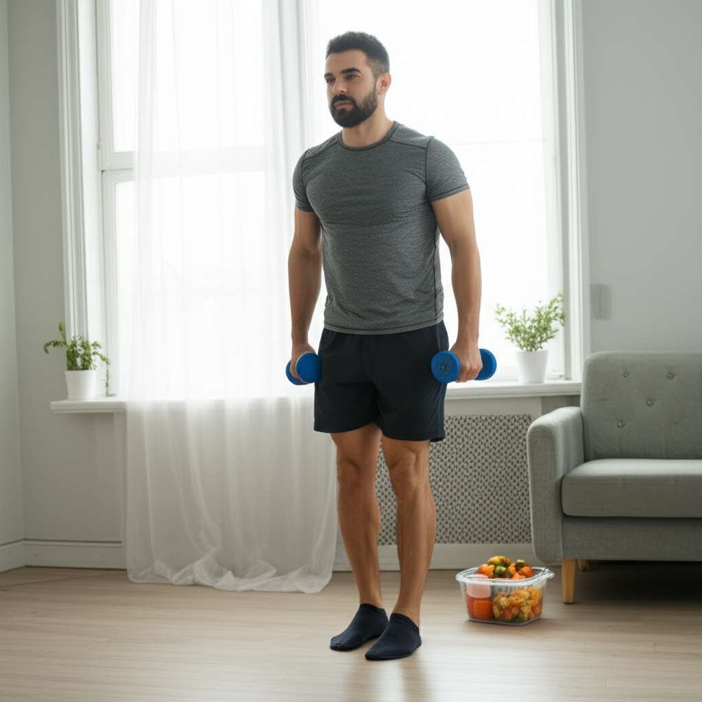 Generate a high-quality, relevant image prompt for an article about: Home Exercise For Weight Loss M