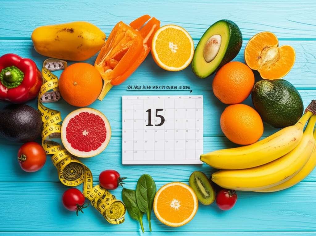 Generate a high-quality, relevant image prompt for an article about: 15 Day Diet Plan For Weight Los