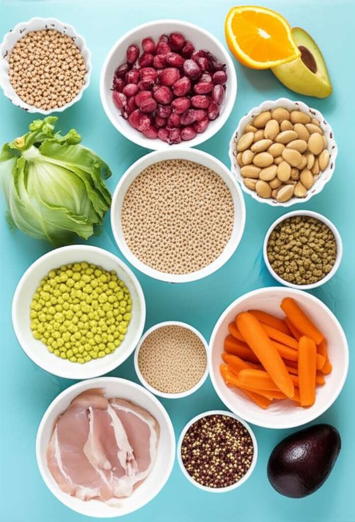 Generate a high-quality, relevant image prompt for an article about: 30 Day Clean Eating Meal Plan f