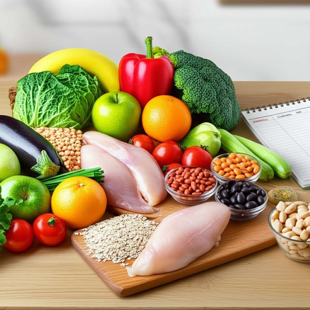 Generate a high-quality, relevant image prompt for an article about: 30 Day Meal Plan For Weight Los