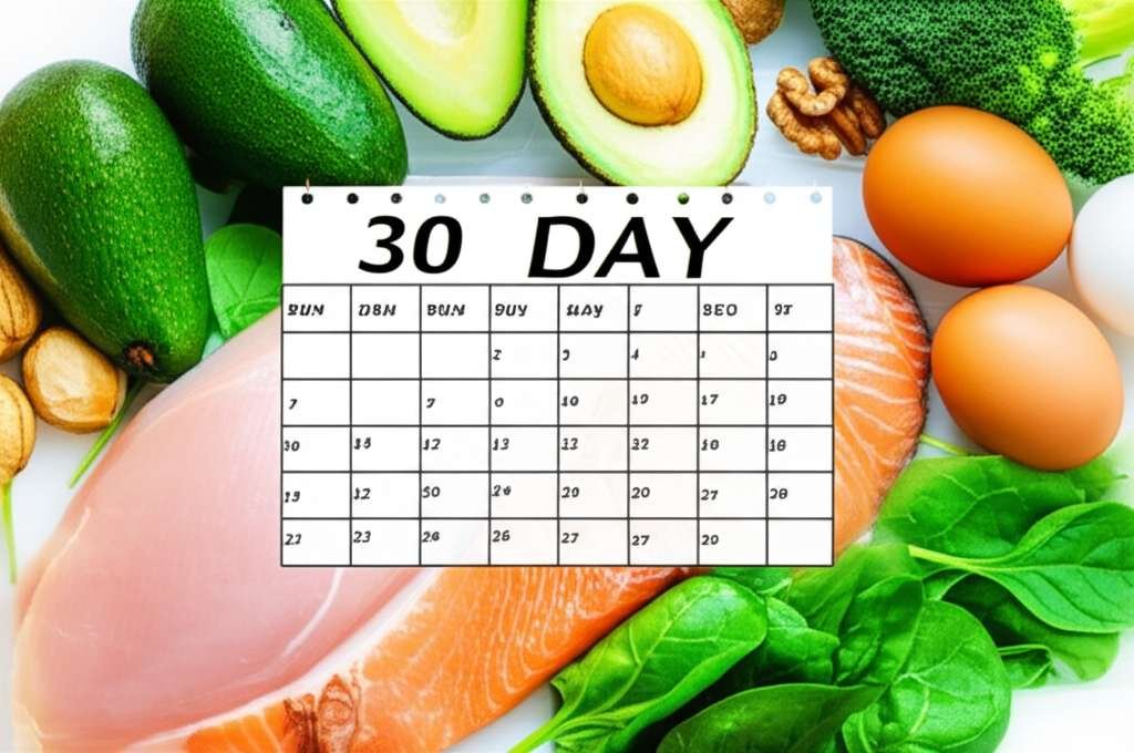 Generate a high-quality, relevant image prompt for an article about: 30 Day Keto Diet Plan For Weigh