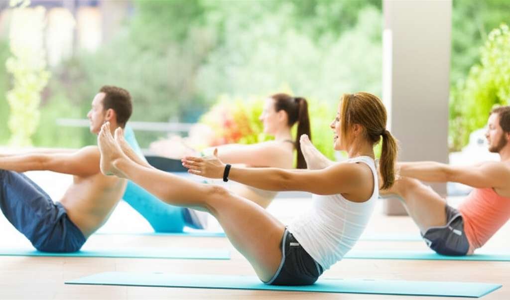 Generate a high-quality, relevant image prompt for an article about: 15 Yoga Exercises To Lose Belly