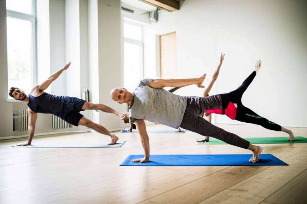 Generate a high-quality, relevant image prompt for an article about: 20 Yoga Exercises For Abs: Esse