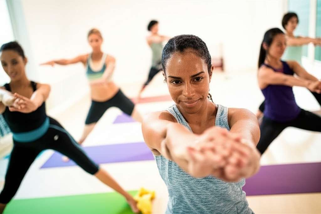 Generate a high-quality, relevant image prompt for an article about: 20 Yoga Workouts: Energize & Bu
