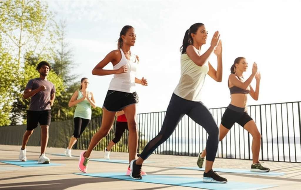 Generate a high-quality, relevant image prompt for an article about: 5 Morning Cardio Workouts: Esse