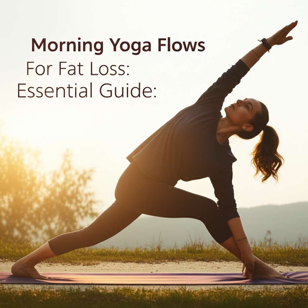 Generate a high-quality, relevant image prompt for an article about: 12 Morning Yoga Flows For Fat L