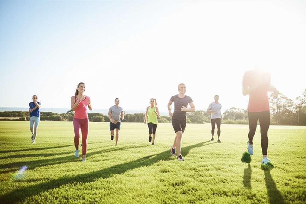 Generate a high-quality, relevant image prompt for an article about: 15 Morning Exercises: Your Esse