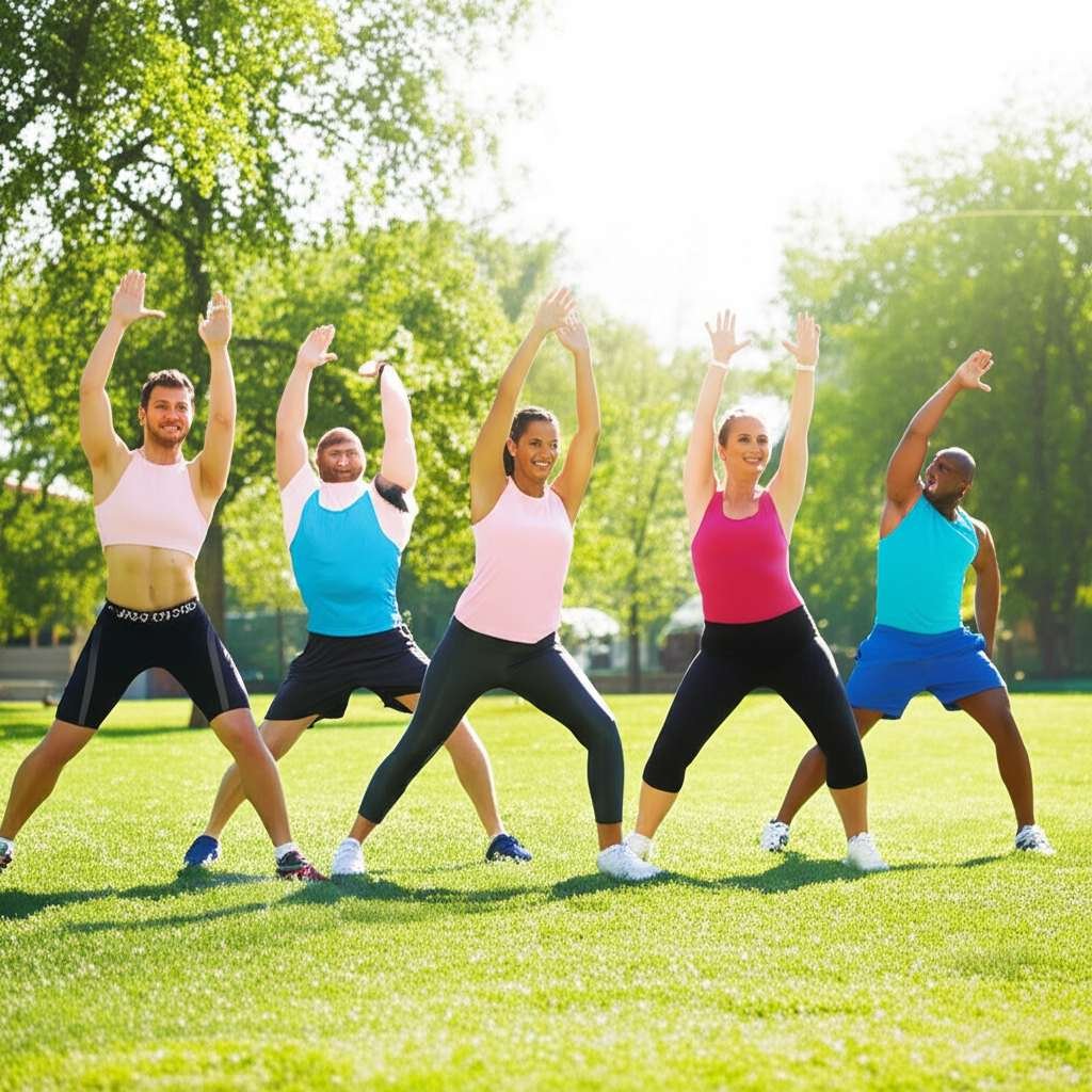 Generate a high-quality, relevant image prompt for an article about: 20 Morning Exercises For **Effo