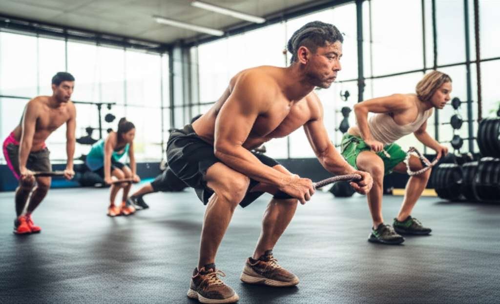Generate a high-quality, relevant image prompt for an article about: 7 Full Body Workouts For Men: E