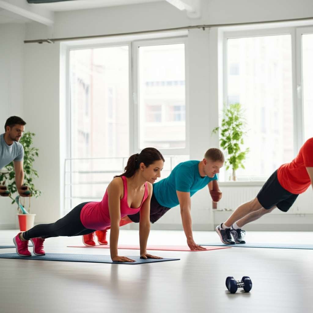 Generate a high-quality, relevant image prompt for an article about: 10 Morning Home Workouts For Me