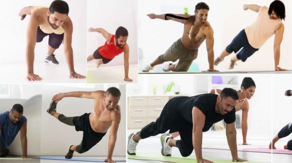 Generate a high-quality, relevant image prompt for an article about: 15 Best Home Workouts For Men B