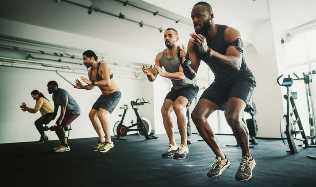 Generate a high-quality, relevant image prompt for an article about: 15 Cardio Workouts For Men: Ess