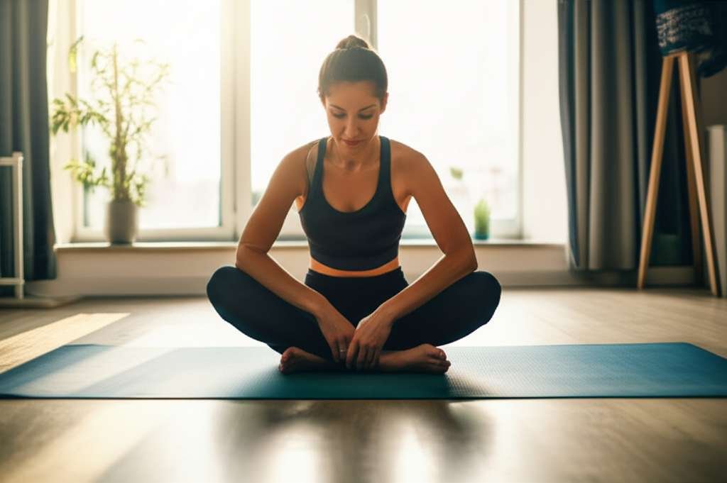 Generate a high-quality, relevant image prompt for an article about: 7 Morning Home Workouts: Essent