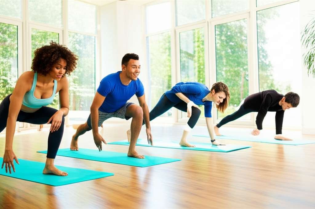 Generate a high-quality, relevant image prompt for an article about: 7 Easy Yoga Home Workouts: Amaz