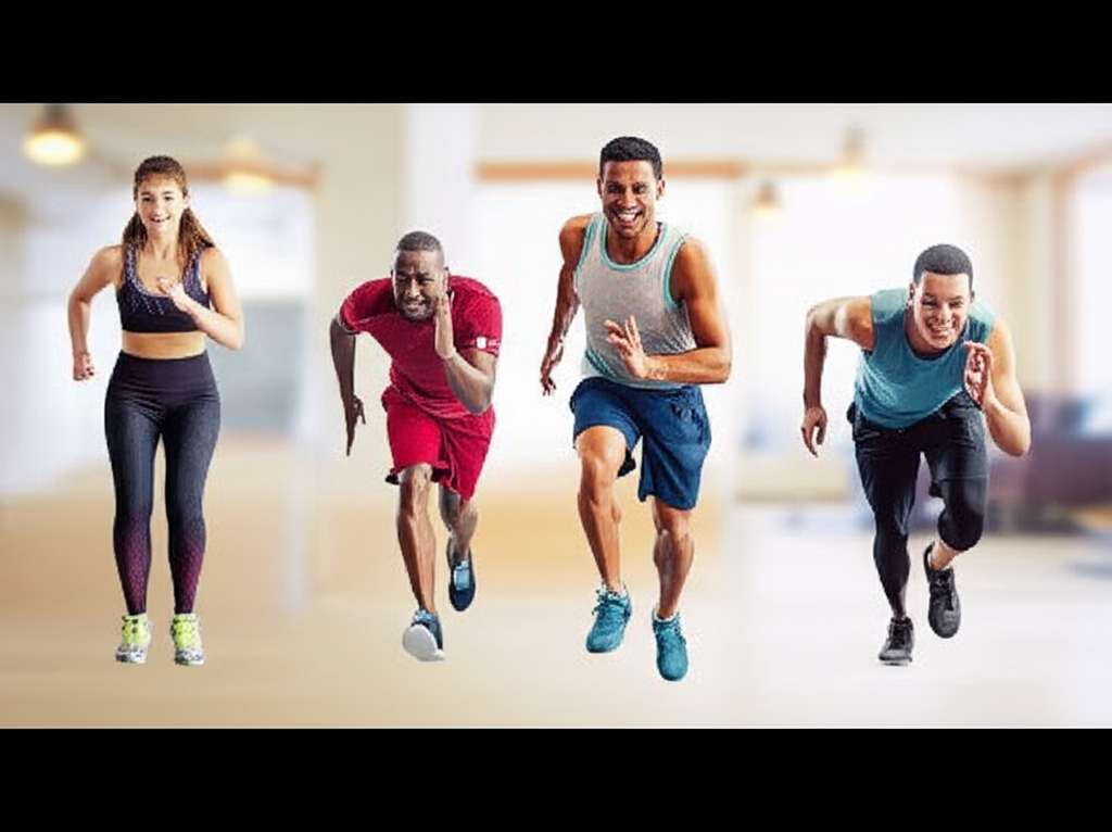 Generate a high-quality, relevant image prompt for an article about: 12 Cardio Home Workouts For Fas