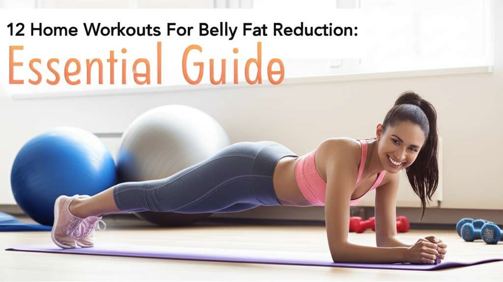 Generate a high-quality, relevant image prompt for an article about: 12 Home Workouts For Belly Fat