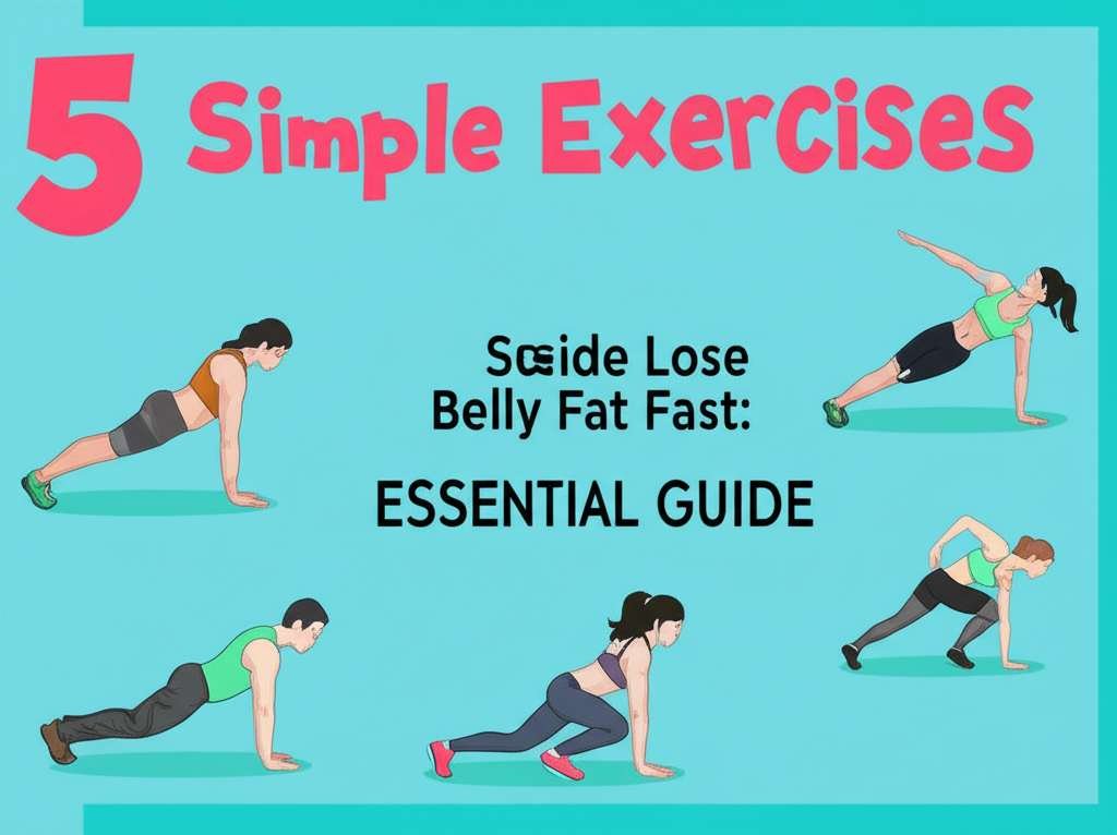Generate a high-quality, relevant image prompt for an article about: 5 Simple Exercises To Lose Bell