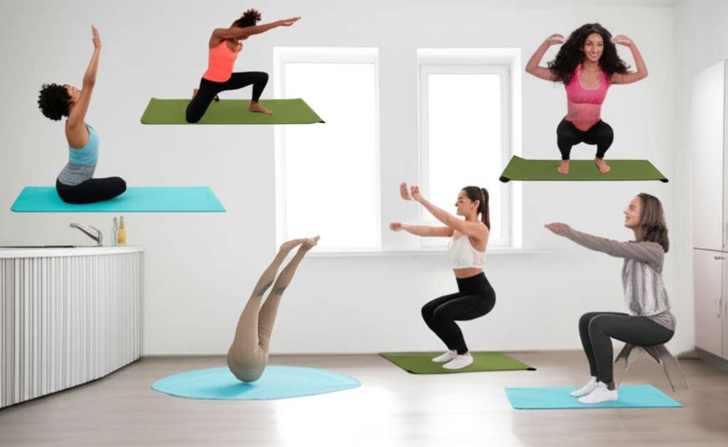 Generate a high-quality, relevant image prompt for an article about: 5 Morning Exercises For Effortl
