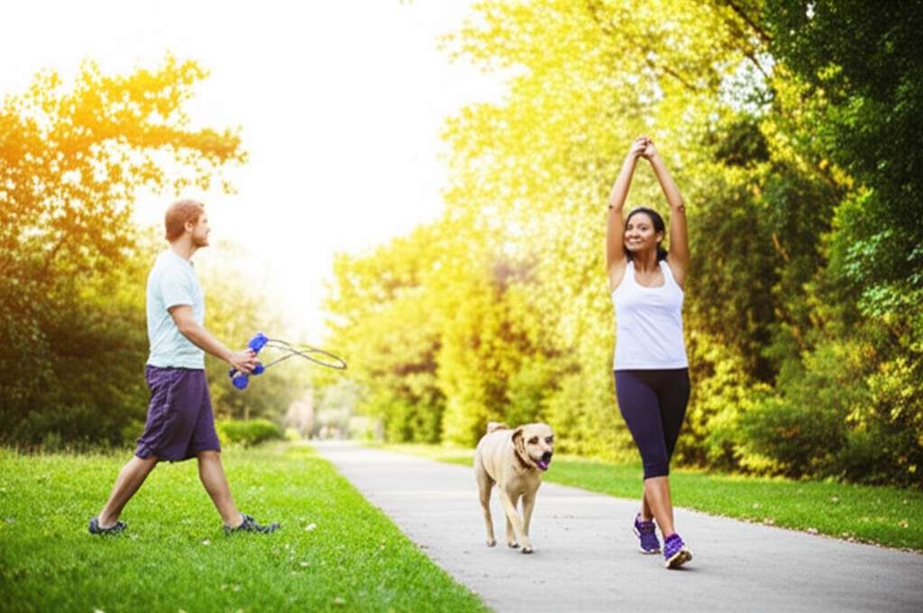 Generate a high-quality, relevant image prompt for an article about: 5 Easy Exercises To Lose Weight