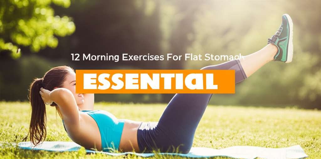 Generate a high-quality, relevant image prompt for an article about: 12 Morning Exercises For Flat S