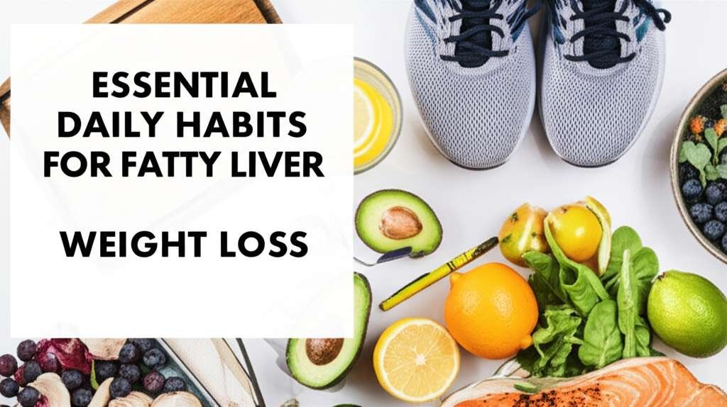 Generate a high-quality, relevant image prompt for an article about: 10 Daily Habits For Fatty Liver